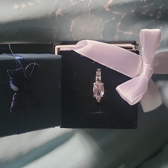 Cubic zirconia 16mm-20mm sterling silver rings - Picture 1 of 2